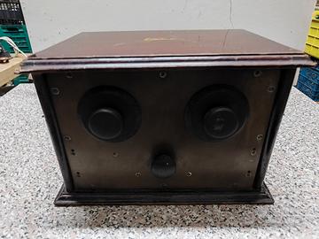 Rara radio d'epoca Marconiphone Tipo 21 del 1923