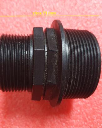 raccordo maschio 1 1/2" a 2" pollici pompa Intex
