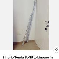 Binari a soffitto per tende 2,50m.