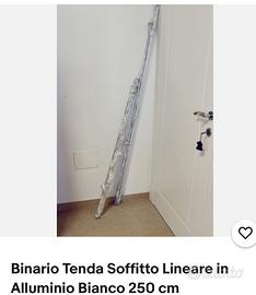 Binari a soffitto per tende 2,50m.