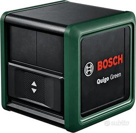 Livella laser a croce Bosch Quigo con morsetto