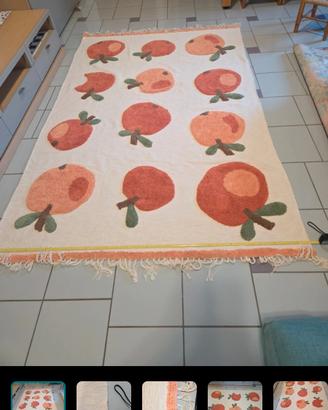 tappeto Pesche con frange 156x228