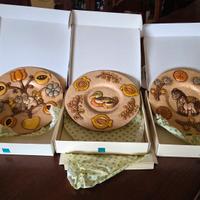 tris di piatti da collezione thun 