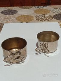 coppia di tazzine in Metallo Vintage 