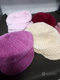 Berrettone velluto donna 