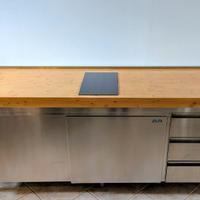 Mobile da cucina Inox con piano cottura