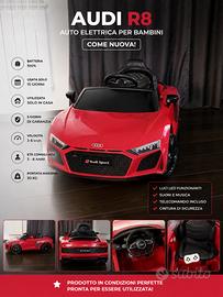 Audi R8 Sport Bambini 12V Come Nuova + Telecomando