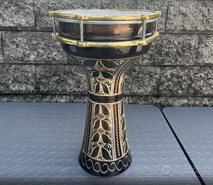 DARBUKA ARTIGIANALE  10"  TAMBURO IN RAME DECORATO