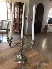 Candelabro peltro fine 800