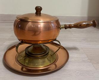 Set per fondue bourguignonne in rame