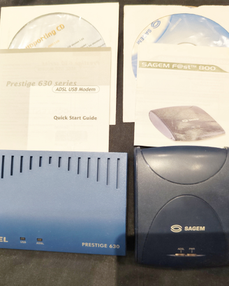 Lotto 2 modem Zyxel Prestige 630 e Sagem F800E2L