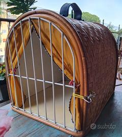 Trasportino per mici in fibra naturale