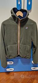 felpa K-WAY P. Jack Sherpa polar reversibile Verde