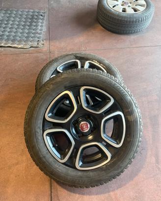 2 cerchi in lega + gomme FIAT Panda 3 serie