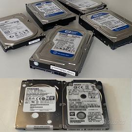 Hard disk desktop 3,5" e notebook 2,5" come nuovi
