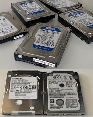Hard disk desktop 3,5" e notebook 2,5" come nuovi