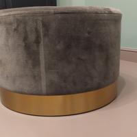 n.2 Pouf rotondo grigio scuro Maison du Monde