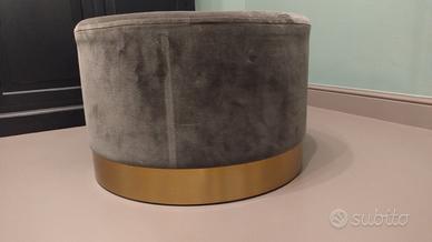 n.2 Pouf rotondo grigio scuro Maison du Monde