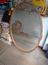 specchio ovale antico