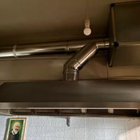 cappa in acciaio + motore