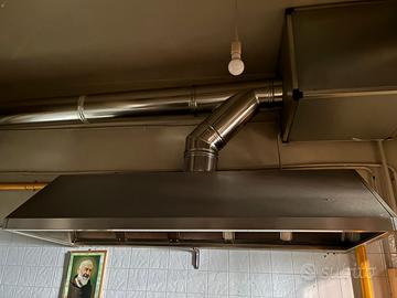 cappa in acciaio + motore