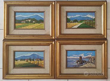 Dipinto - Giusti P. - Campagne e marina