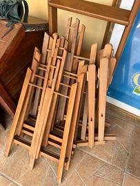 Cavalletti legno per cornici quadri treppiedi