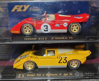 2 slot Cars 1/32 Fly Classic Ferrari 512 S 
