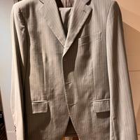 Abito Tombolini - Grigio chiaro gessato taglia 52