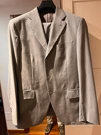 Abito Tombolini - Grigio chiaro gessato taglia 52