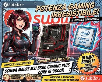 MSI B360 Gaming Plus + CPU Intel Core i5 9600k