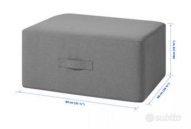 Puff trasformabile in  iletto singolo ikea
