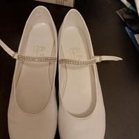 Ballerine bianche cerimonia bambina 39