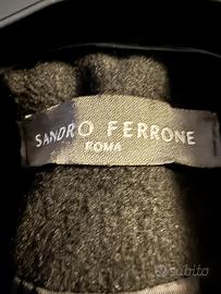 Cappotto Nero Sandro Ferrone Donna