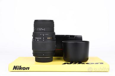 Sigma 70-300mm f4-5.6 DG Nikon USATO GARANTITO PER