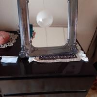 Specchio con cornice argento 800