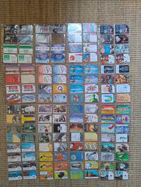 165 schede telefoniche usate assortite