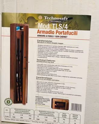 Armadio portafucili Technosafe Mod. TLS/4