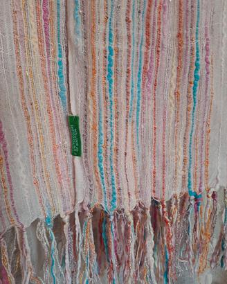 Sciarpa Benetton in cotone a righe  
