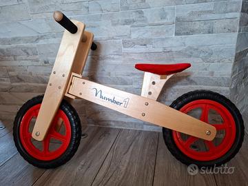 Bicicletta Senza Pedali in Legno "Number 1"