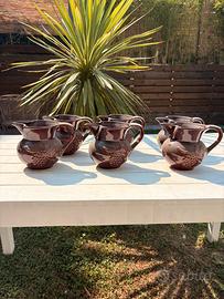 Set 6 brocche in ceramica per sangria