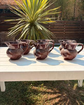 Set 6 brocche in ceramica per sangria
