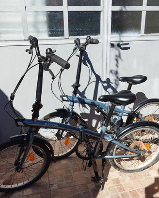 Due biciclette pieghevoli Btwin