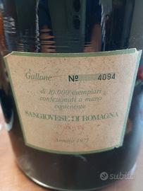bottiglione vino Sangiovese di Romagna 