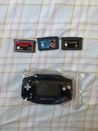 Game Boy Advance Nero + 3 Giochi