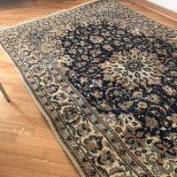 Tappeto persiano Nain con seta cm. 204x126