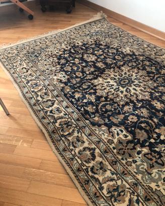 Tappeto persiano Nain con seta cm. 204x126