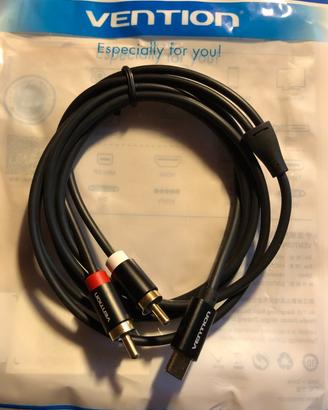 USB 3.1 Tipo C a Doppio Rca Maschio Connettore Vid