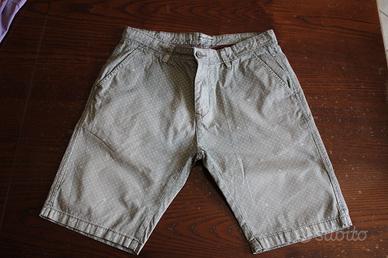 PANTALONCINI UOMO VERDINO POIS BIANCHI SMILING  32