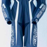 Tuta sportiva motociclismo in vera pelle per moto